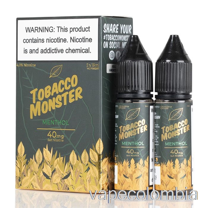 Kit Vape Completo Mentol - Sales De Tabaco Monstruo - 30ml 48mg